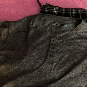 CROFT & BARROW 3XLT PLAID PJ PANTS & PERFORMANCE 3XT LS SHIRT